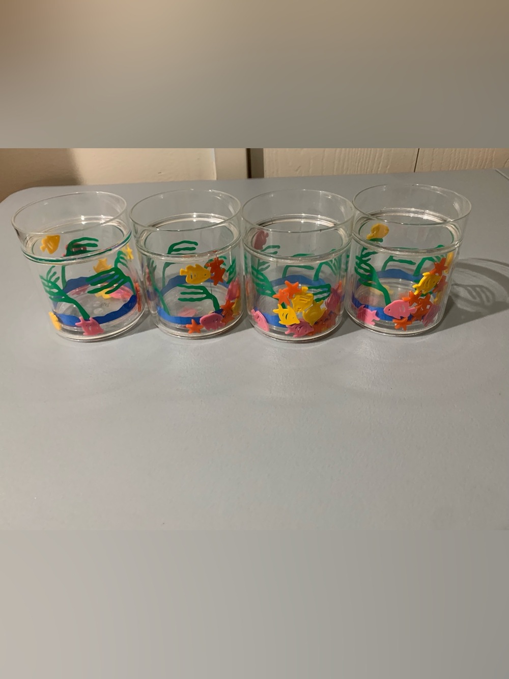 Underwater Party Glass Tumblers - Multicolor